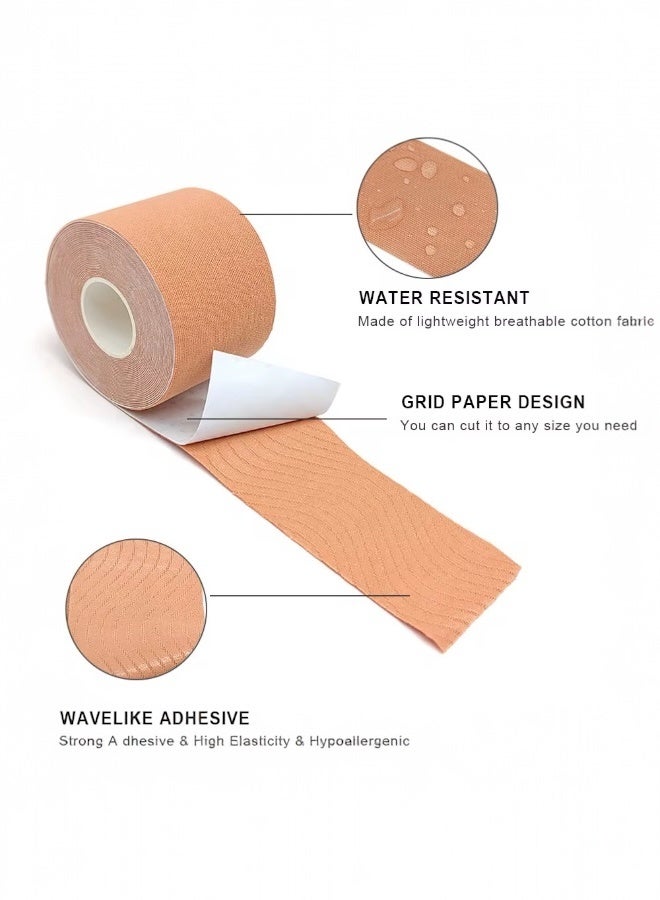 شريط لاصق للصدر مع 10 أغطية حلمات لاصقة - Image 4